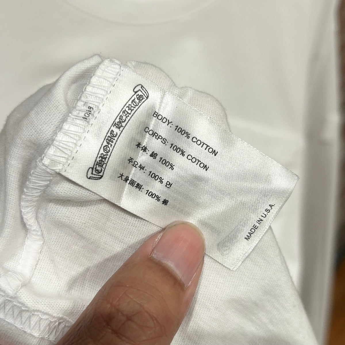 CHROME HEARTS ONLINE EXCLUSIVE FLORAL LONGSLEEVE ‘WHITE’
