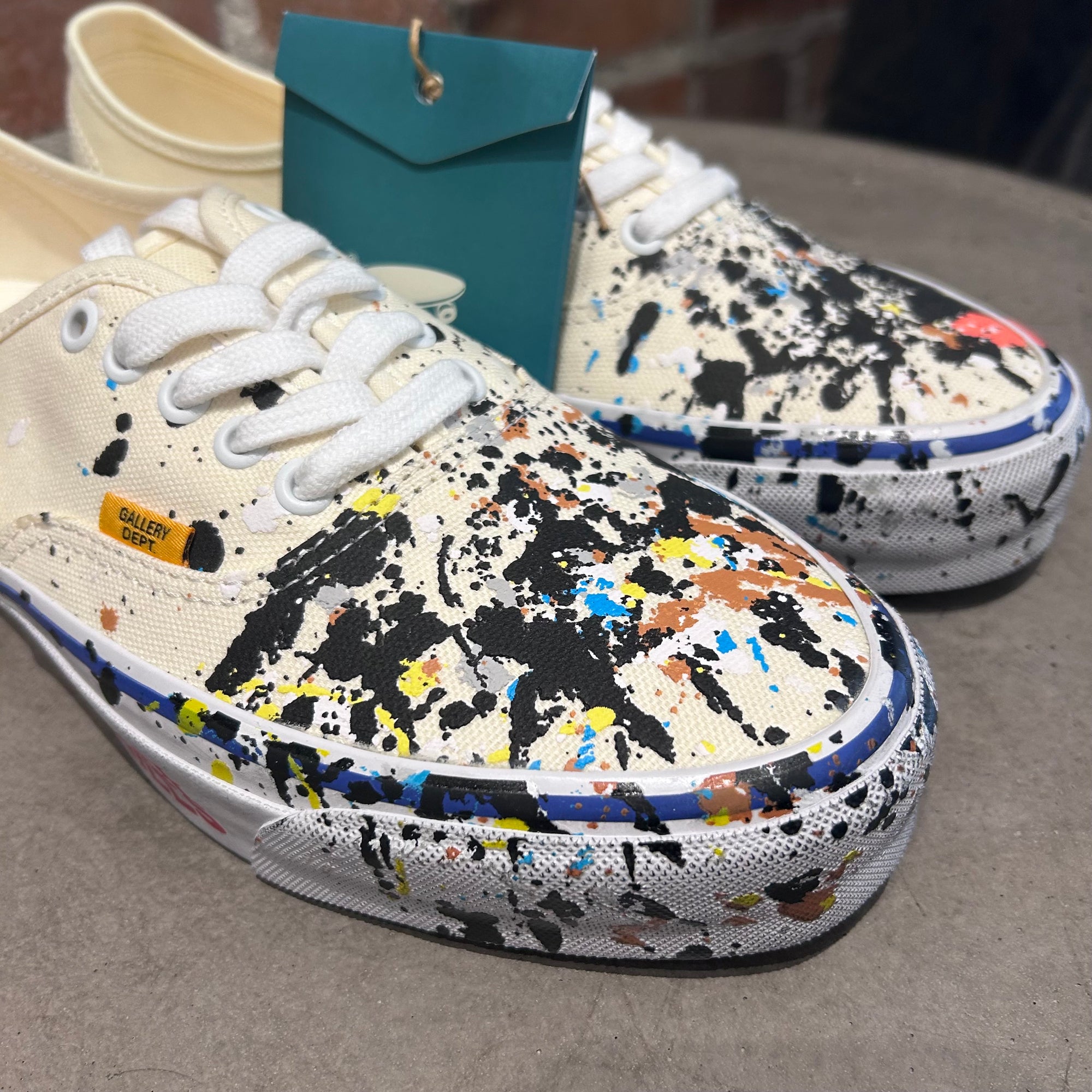 GALLERY DEPT. x VANS PAINT SPLATTER AUTHENTICS SNEAKER ‘CREAM’