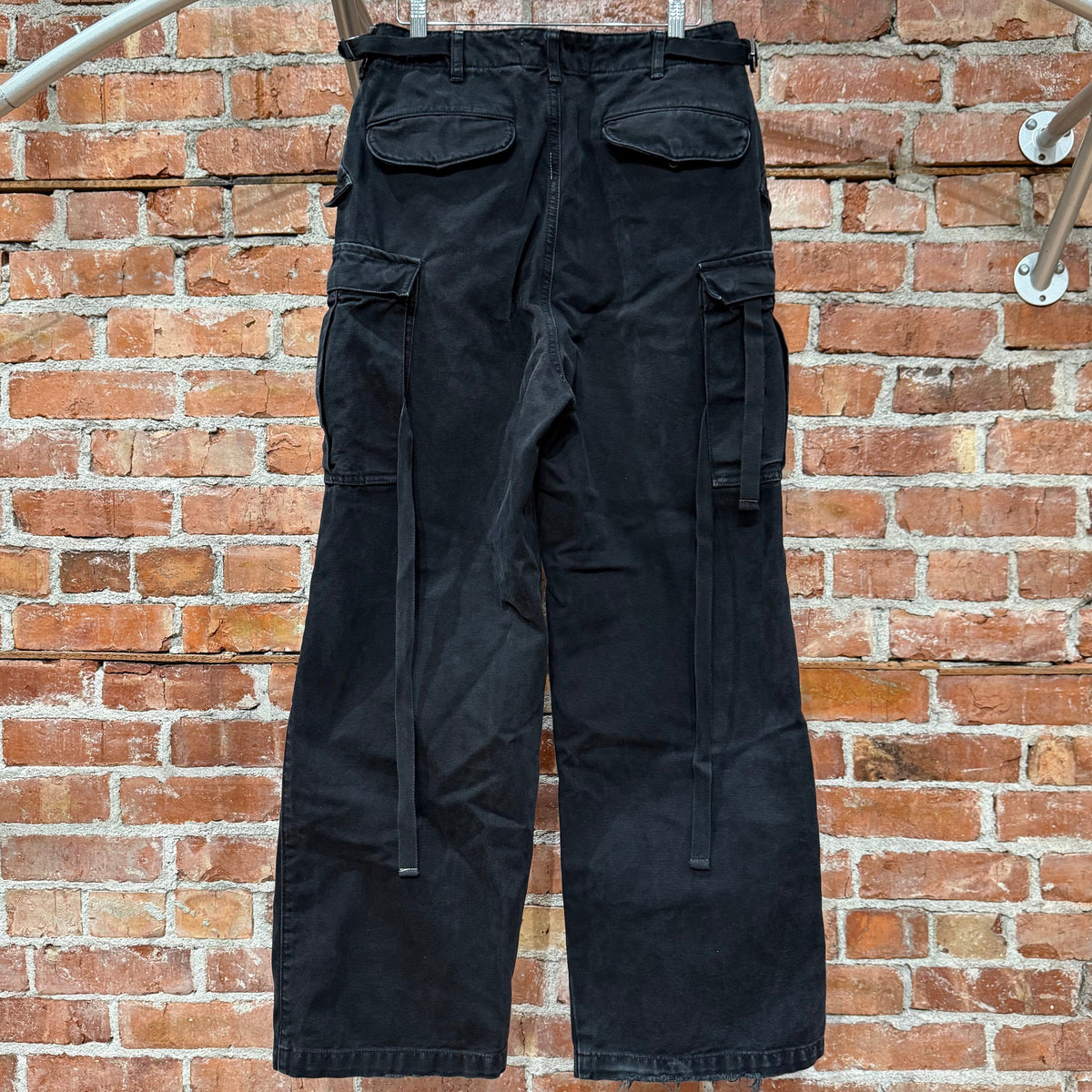 NO MAINTENANCE CARGO PANTS ‘WASHED BLACK’