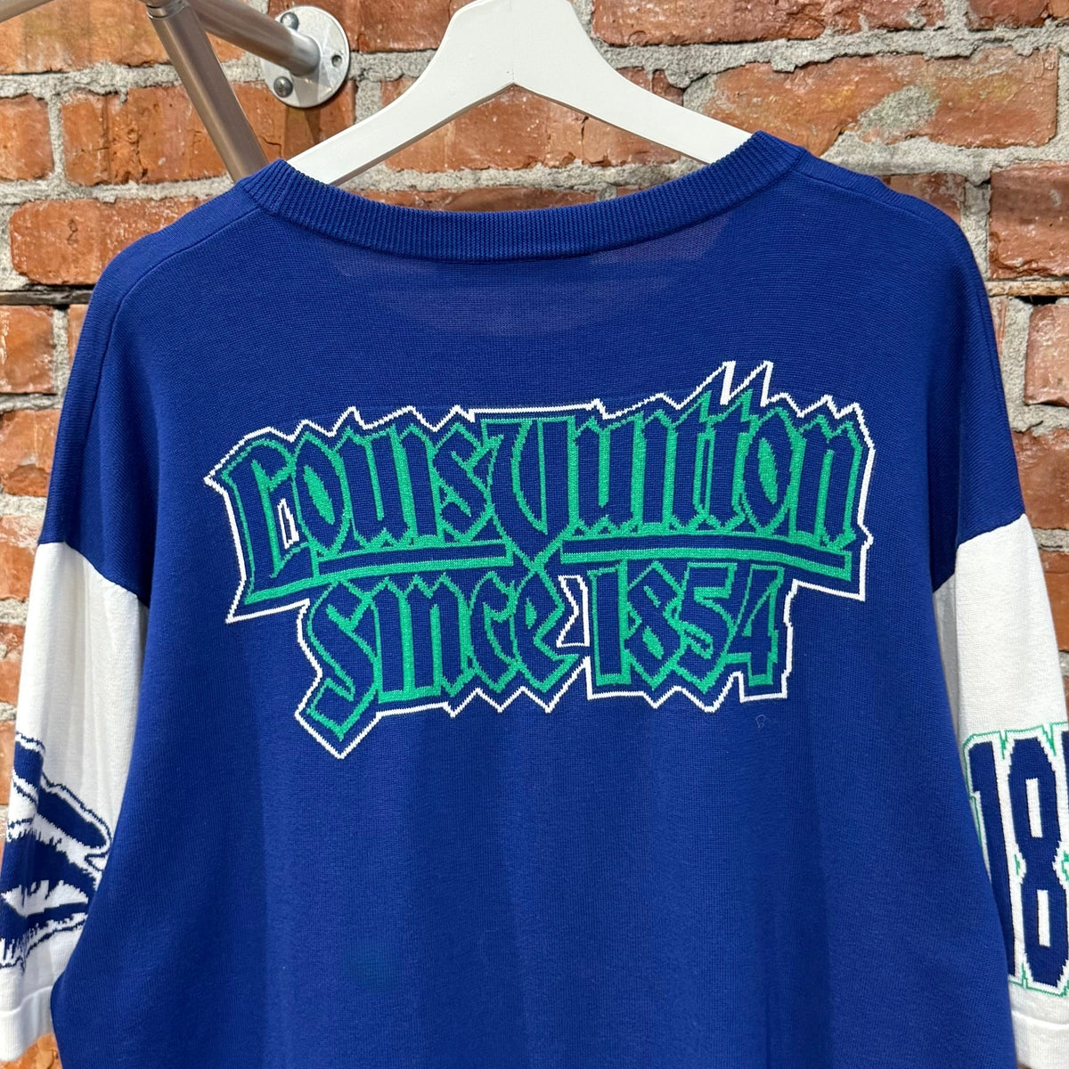 LOUIS VUITTON SS23 INTARSIA CREWNECK KNIT TEE ‘BLUE’