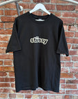 STUSSY BUBBLE LOGO TEE ‘BLACK’