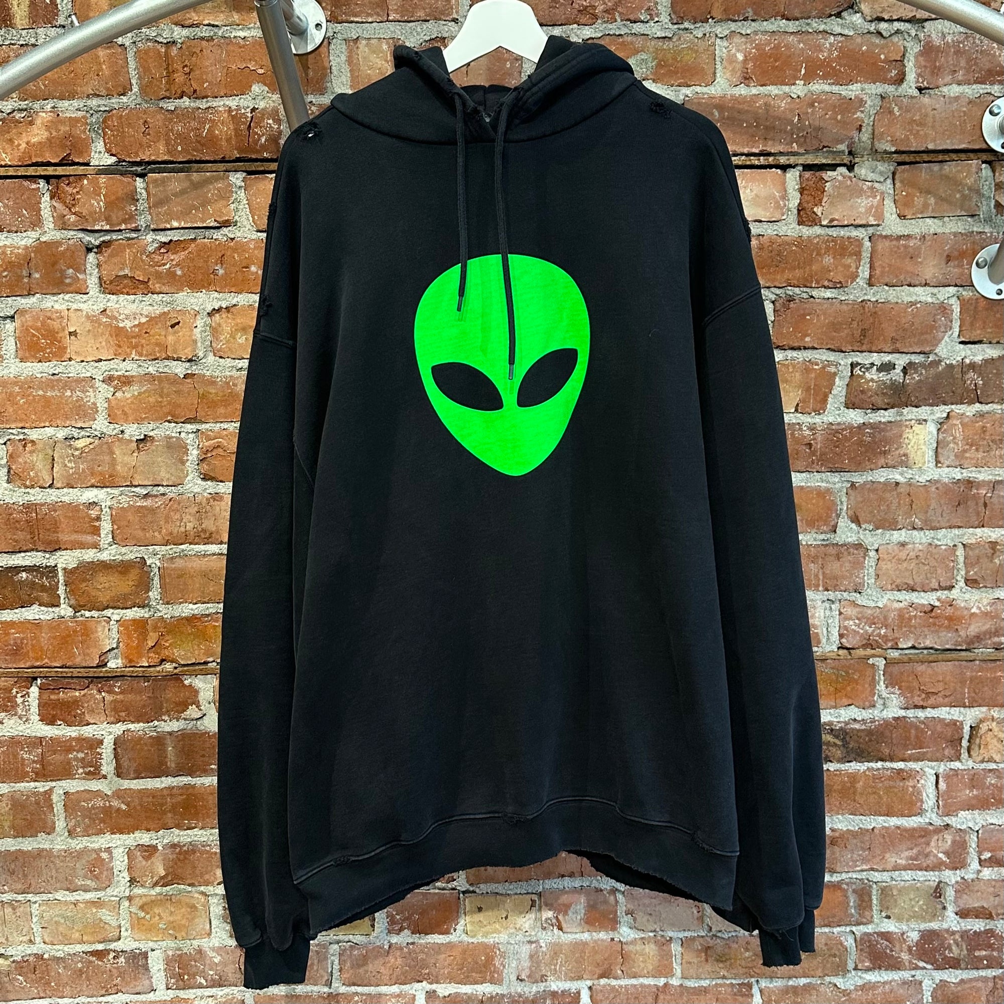 BALENCIAGA FW20 ALIEN SPORT OVERSIZED HOODIE ‘BLACK’