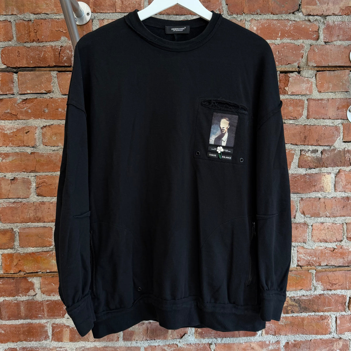 UNDERCOVER SS25 CHAOS BALANCE PATCH LONG SLEEVE ‘BLACK’
