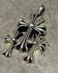 CHROME HEARTS LARGE TRIPLE CROSS PENDANT ‘SILVER’