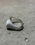 GUCCI WOVEN DOUBLE-G SIGNET RING ‘SILVER’