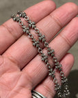 CHROME HEARTS TINY-E BS FLEUR NECKLACE ’SILVER’