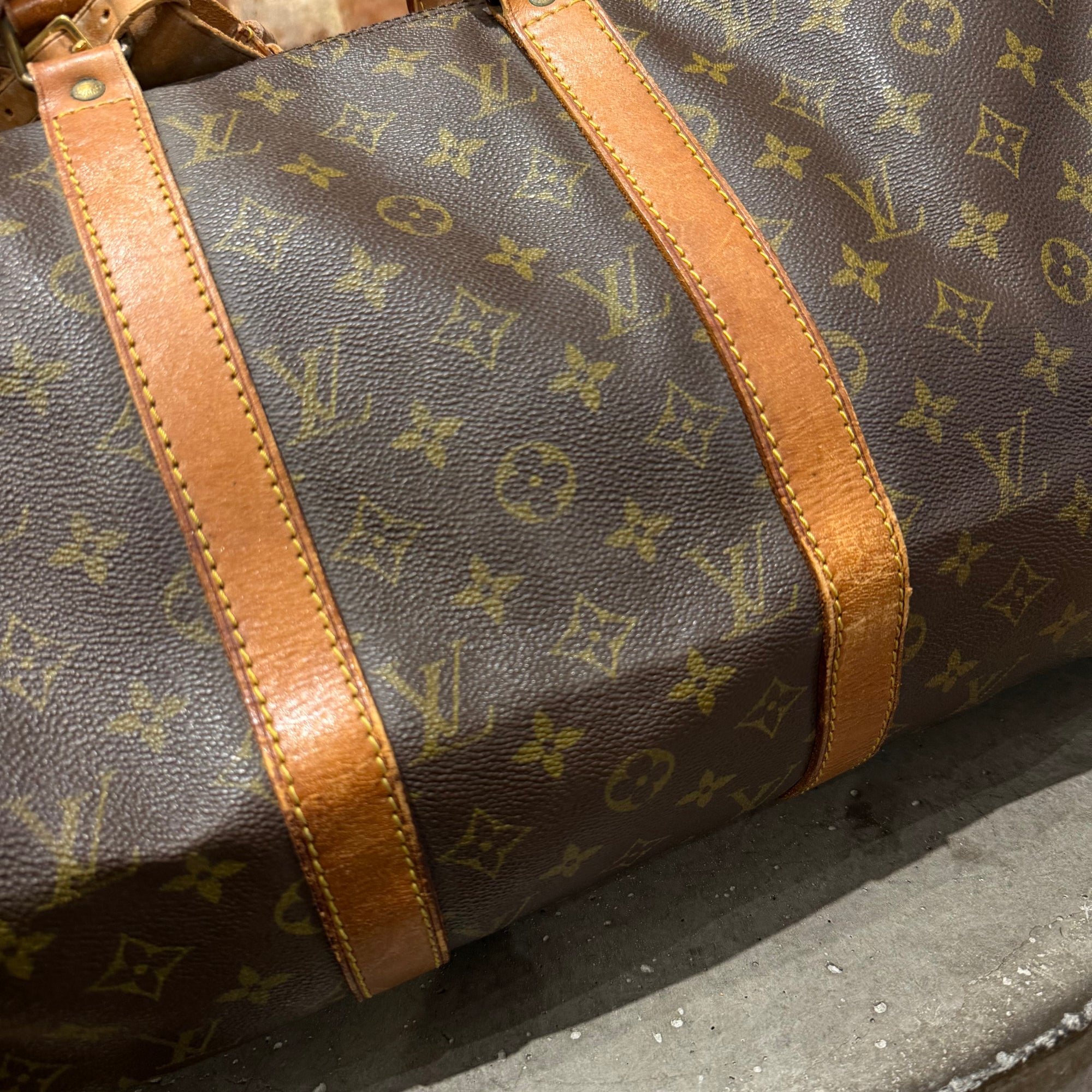 LOUIS VUITTON MONOGRAM KEEPALL 50 'BROWN'