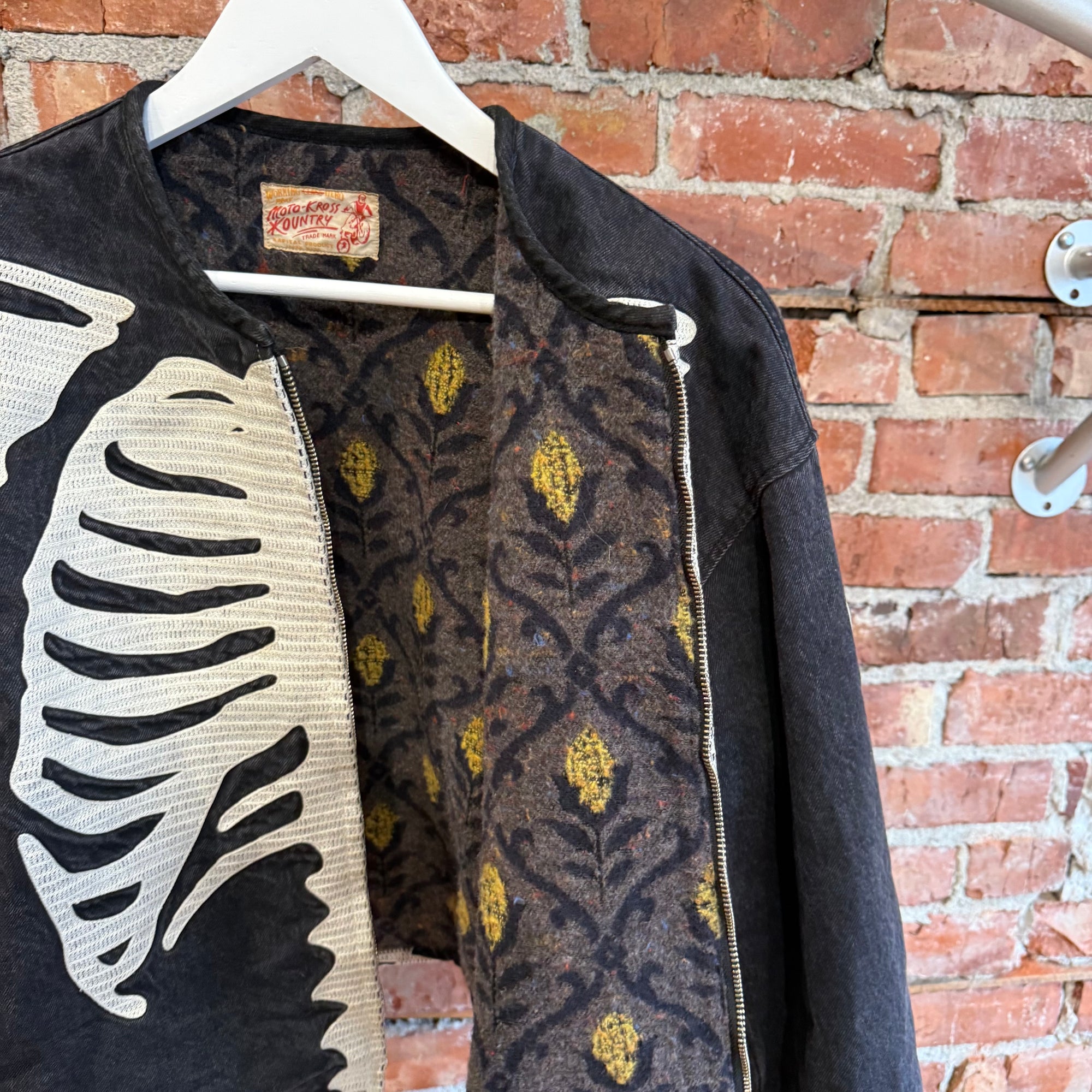 KAPITAL BONE MOTORCROSS JACKET ‘BLACK’