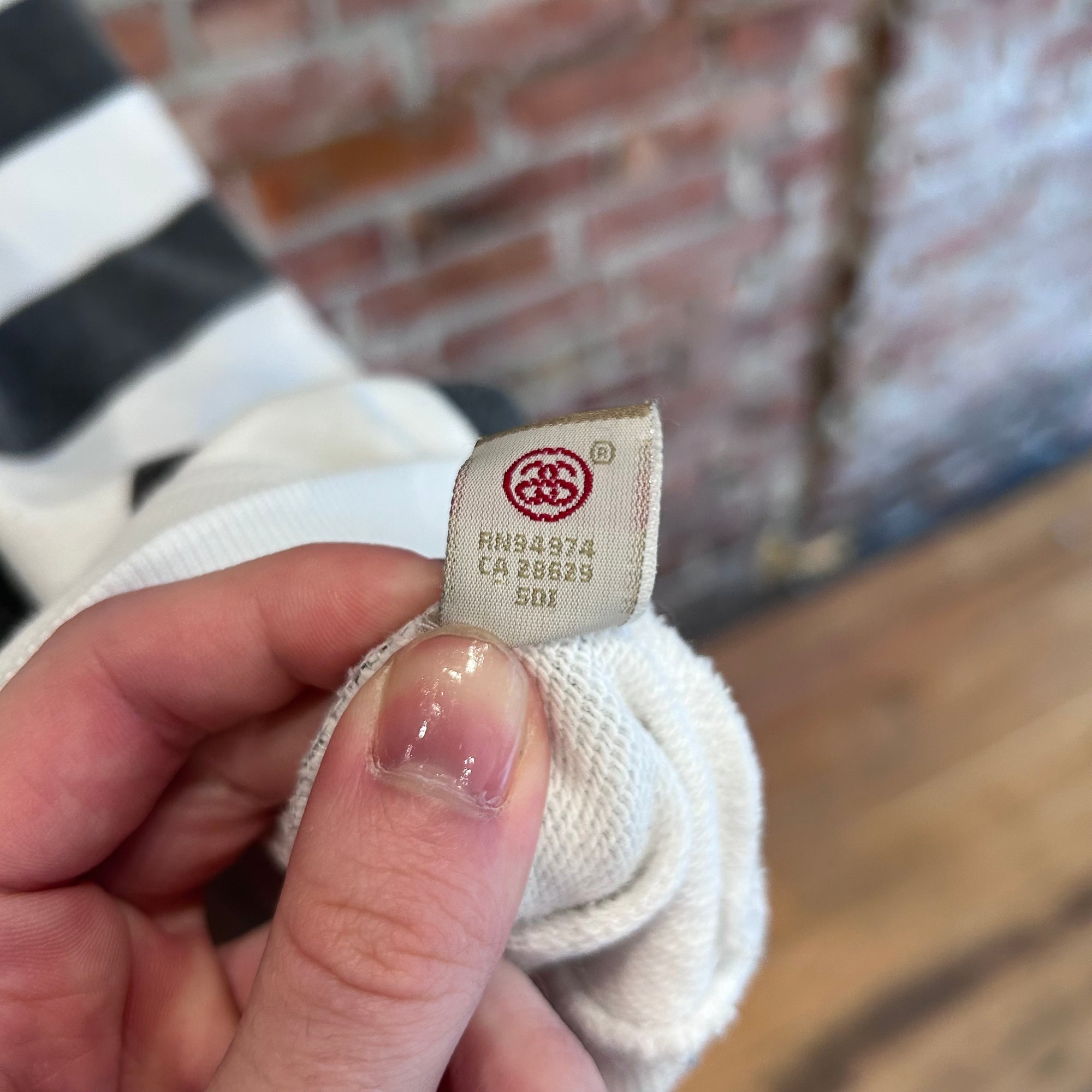 STUSSY CLASSIC STRIPED CREWNECK ‘BLACK/WHITE’