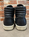 RICK OWENS MAINLINE LEATHER VINTAGE HIGH SNEAKERS ‘BLACK’