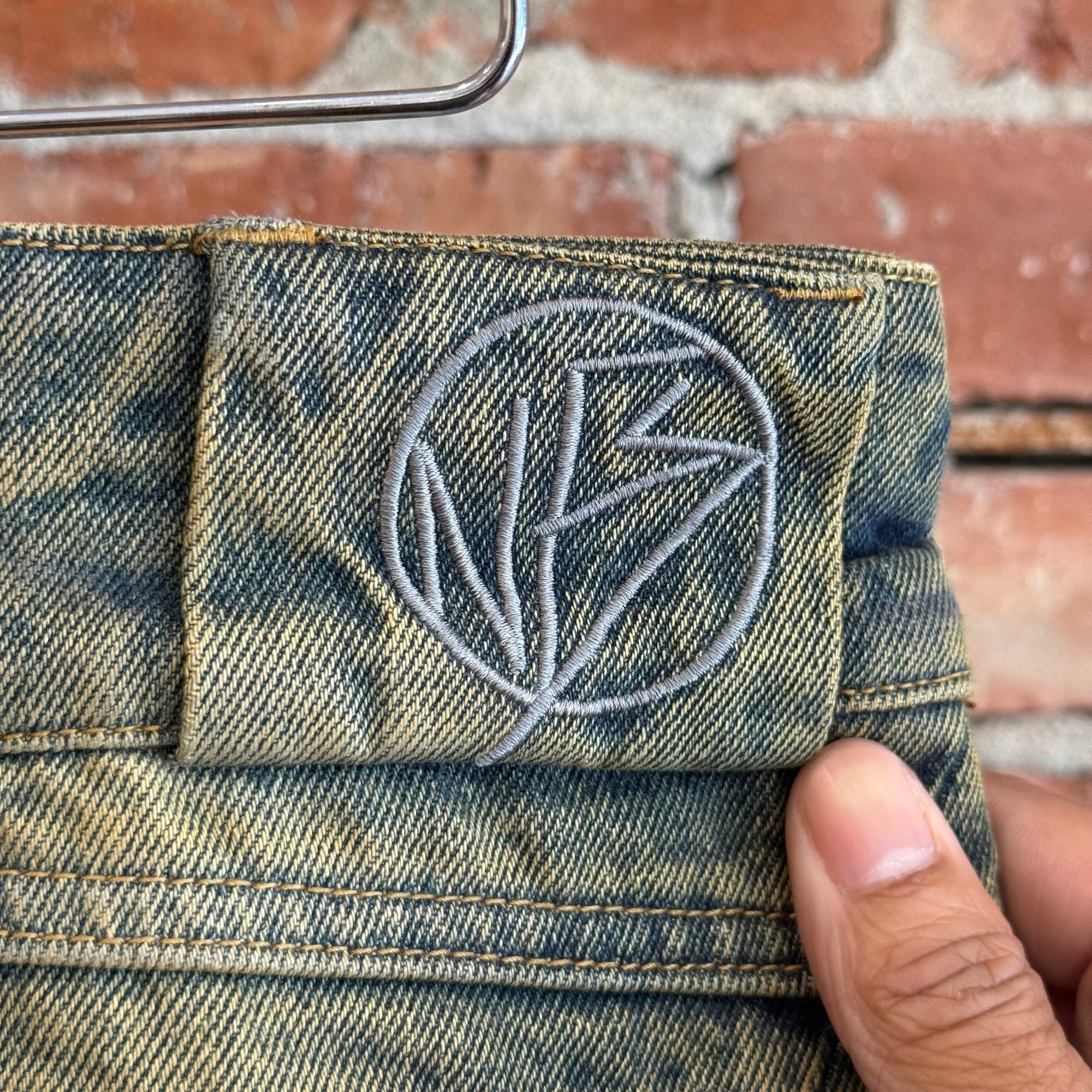 NO FAITH STUDIOS WAVE DENIM JEAN ‘SAND WASH’