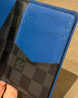 LOUIS VUITTON DAMIER BIFOLD WALLET ‘BLACK/BLUE’