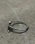 CHROME HEARTS CROSS BUBBLEGUM RING ‘SILVER’