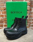 BOTTEGA VENETA LACED PUDDLE BOOTS ‘BLACK’