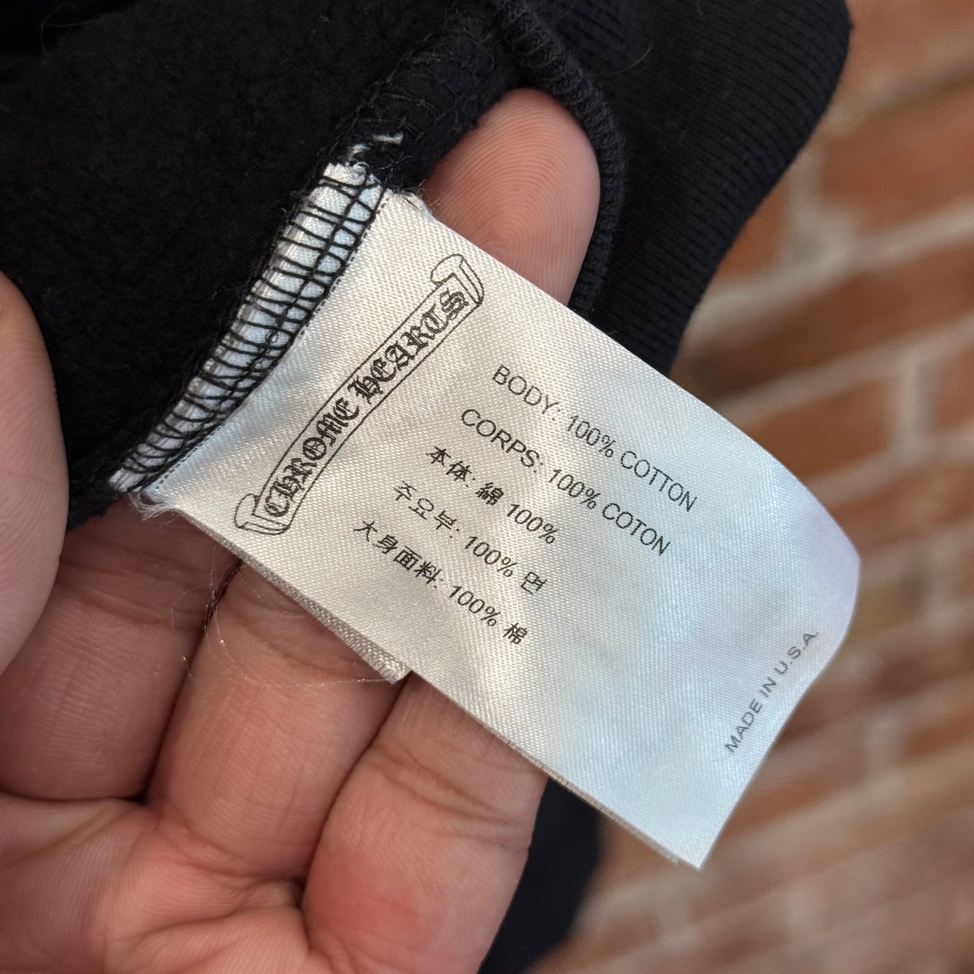 CHROME HEARTS T-BAR ZIP HOODIE ‘BLACK’