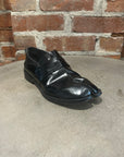 MAISON MARGIELA PATENT LEATHER TABI LOAFERS ‘BLACK’