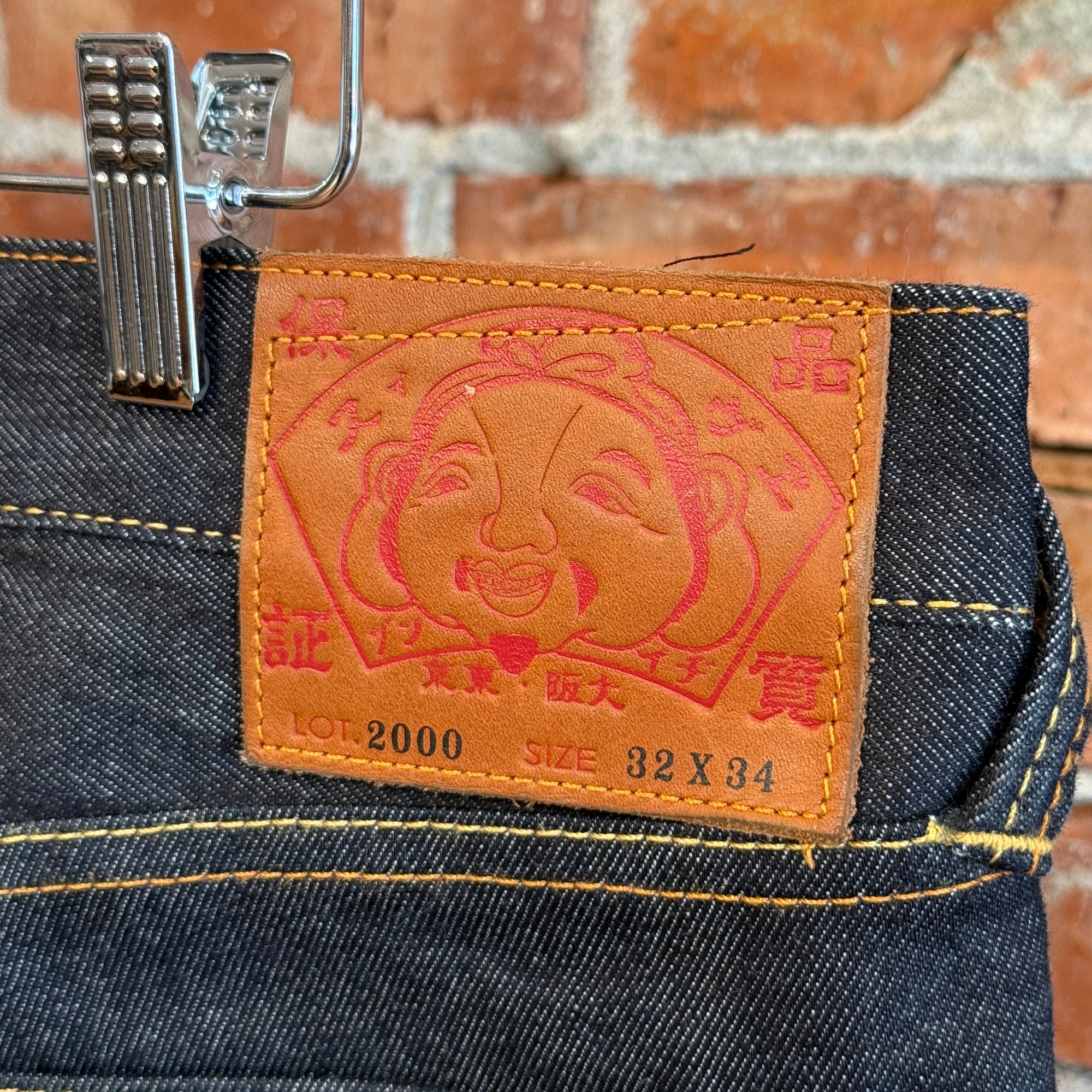 EVISU LOT 2000 SINGLE GULL DENIM 'INDIGO/IVORY'