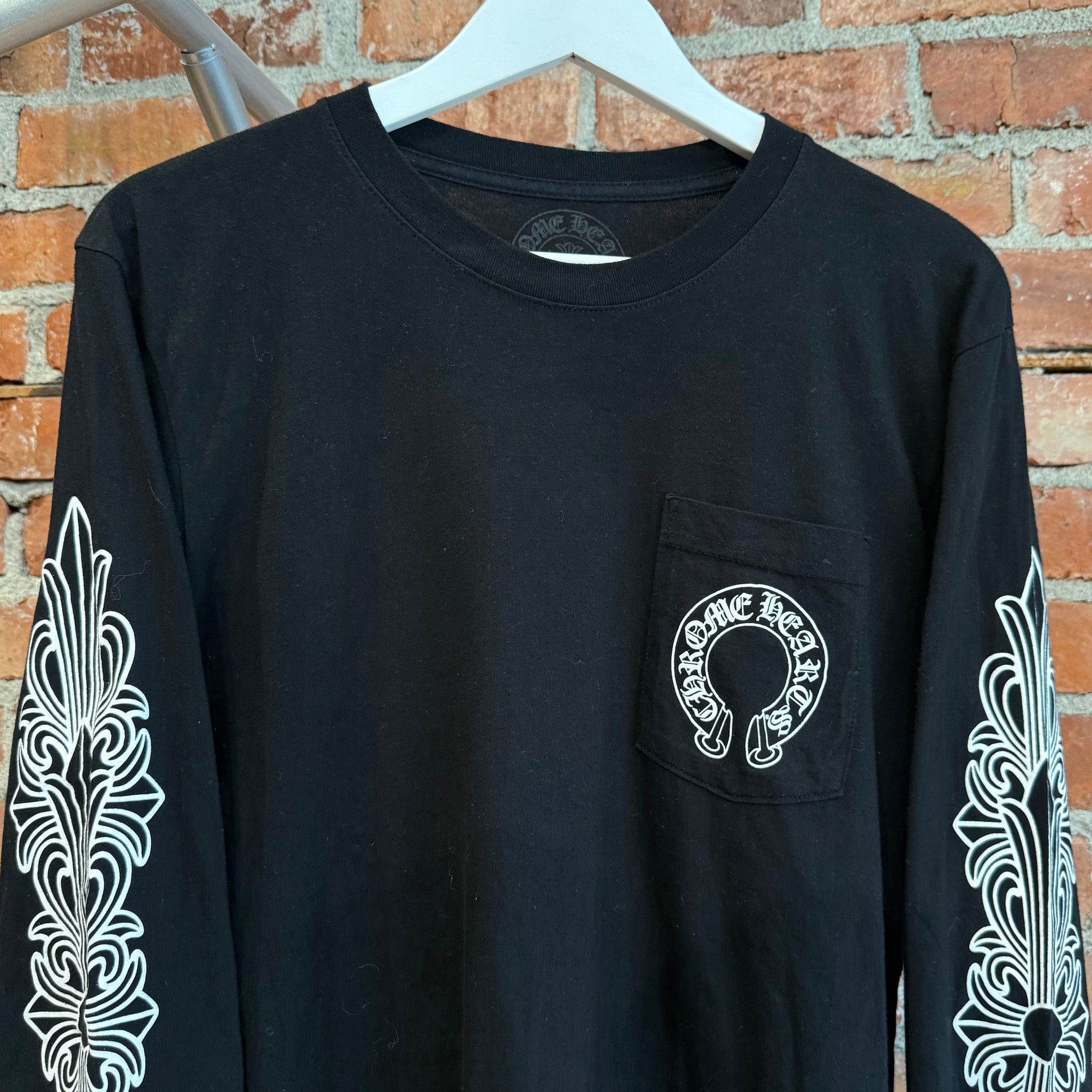 CHROME HEARTS FLORAL POCKET LONGSLEEVE ‘BLACK’