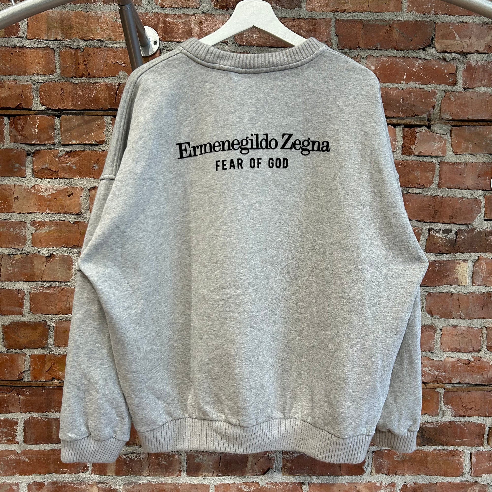 FEAR OF GOD X ZEGNA FW20 CREWNECK ‘GRAY’