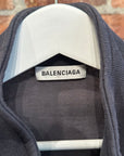 BALENCIAGA FW18 PRIDE FLAG OVERSIZED QUARTER ZIP ‘NAVY’