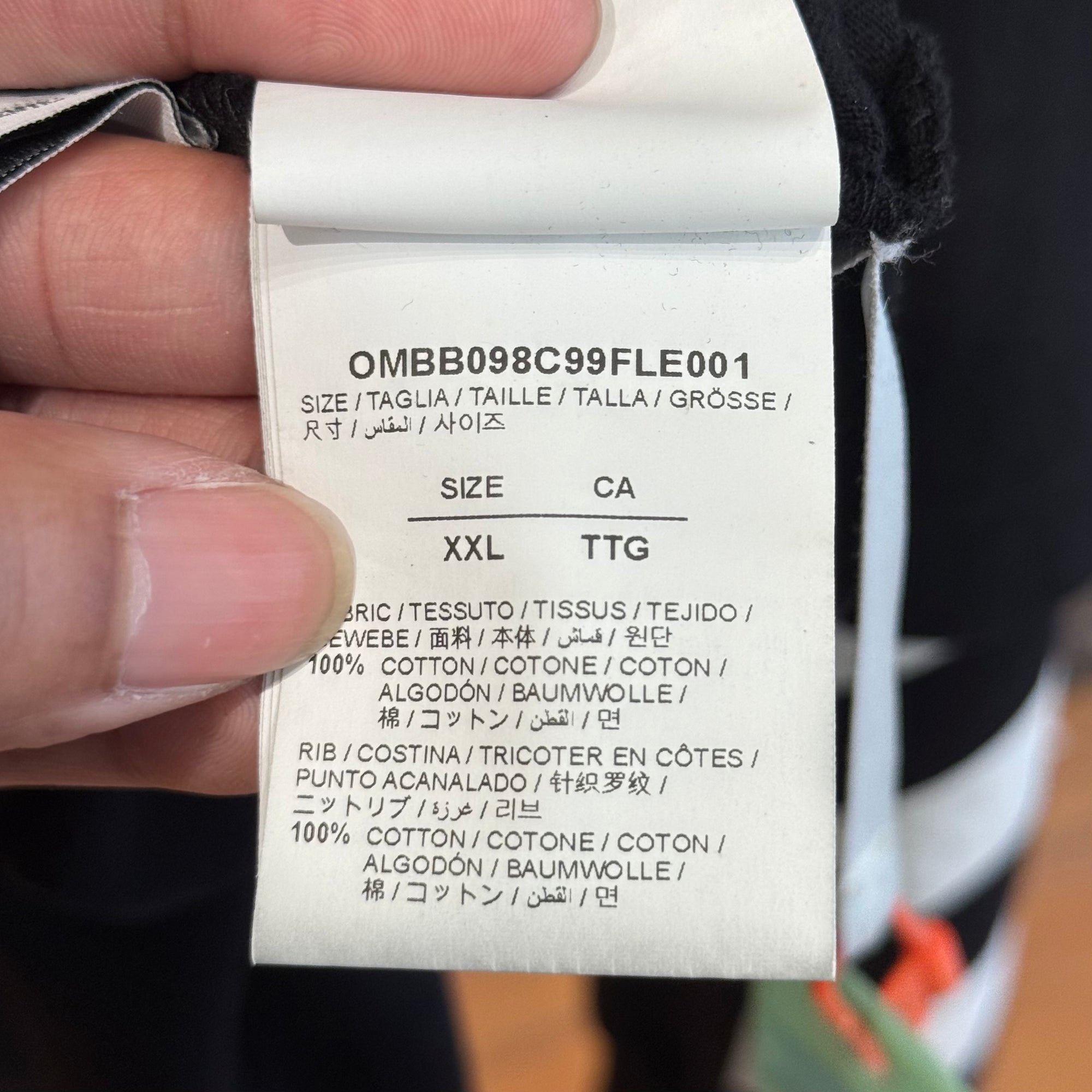 OFF-WHITE DIAGONAL HELVETICA LAYER HOODIE ‘BLACK’