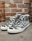 SAINT LAURENT ZEBRA CANVAS SNEAKERS ‘BLACK/WHITE’