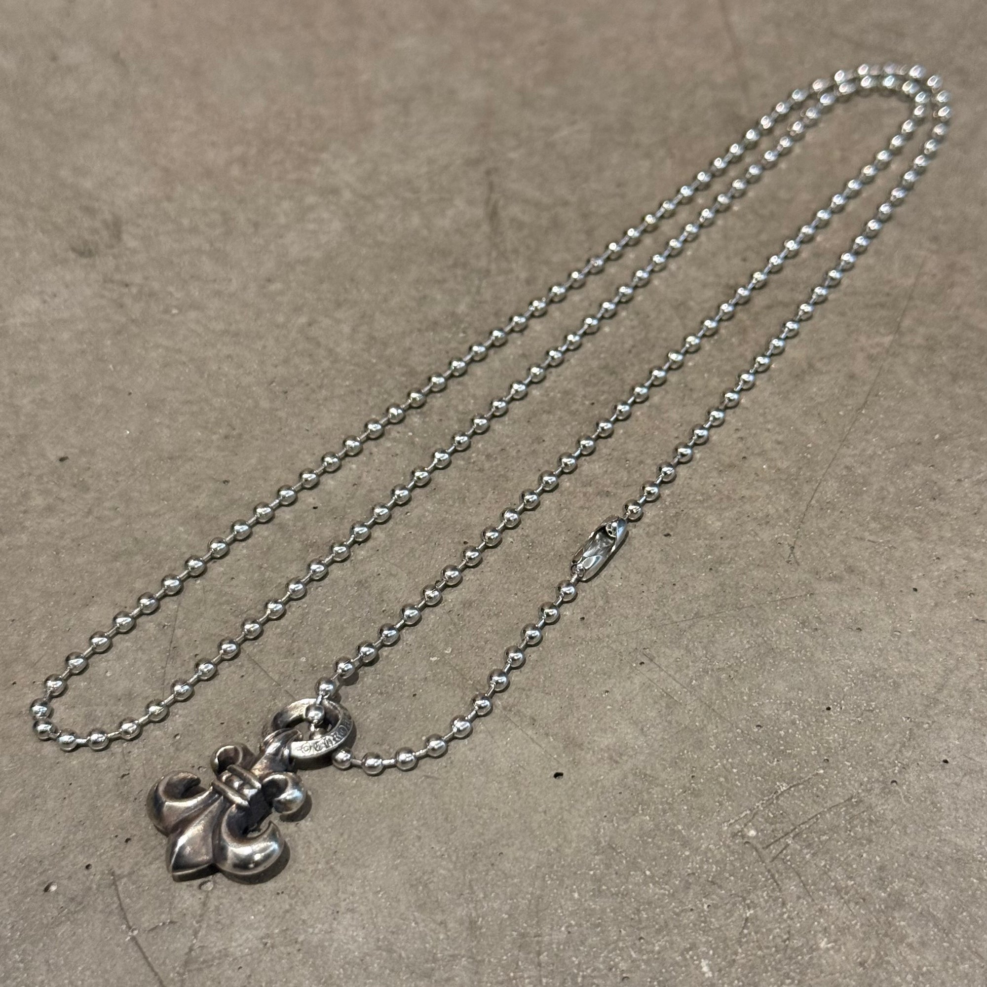 CHROME HEARTS BS FLEUR CHARM PENDANT NECKLACE ‘SILVER’