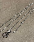 CHROME HEARTS BS FLEUR CHARM PENDANT NECKLACE ‘SILVER’