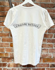 CHROME HEARTS CEMETERY CROSS POCKET TEE ‘WHITE’