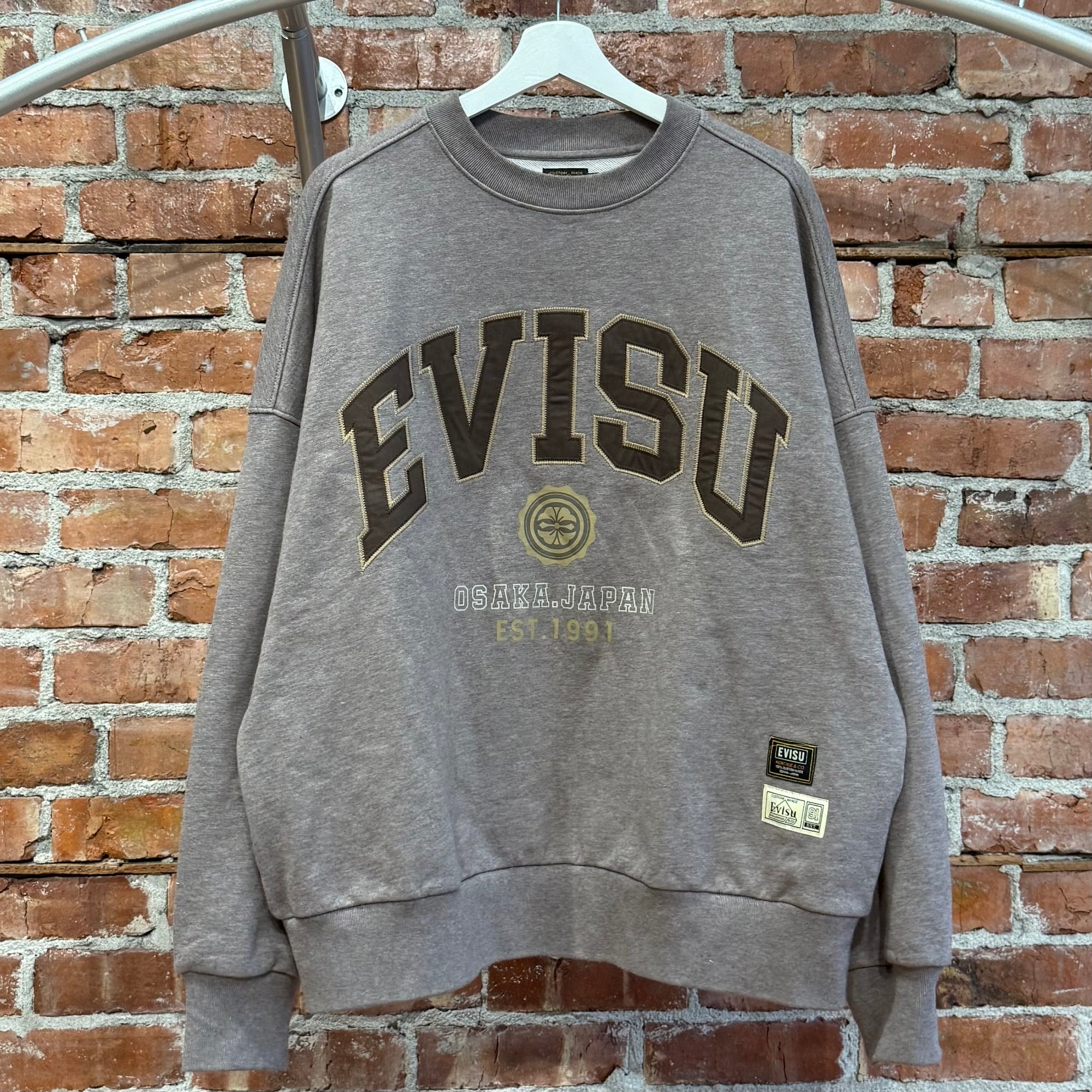 EVISU OSAKA JAPAN CREWNECK 'GREY'