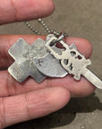 CHROME HEARTS 3 TRINKET NECKLACE ‘SILVER’