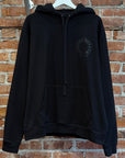 CHROME HEARTS FLORAL HORSESHOE PULLOVER HOODIE ‘BLACK’