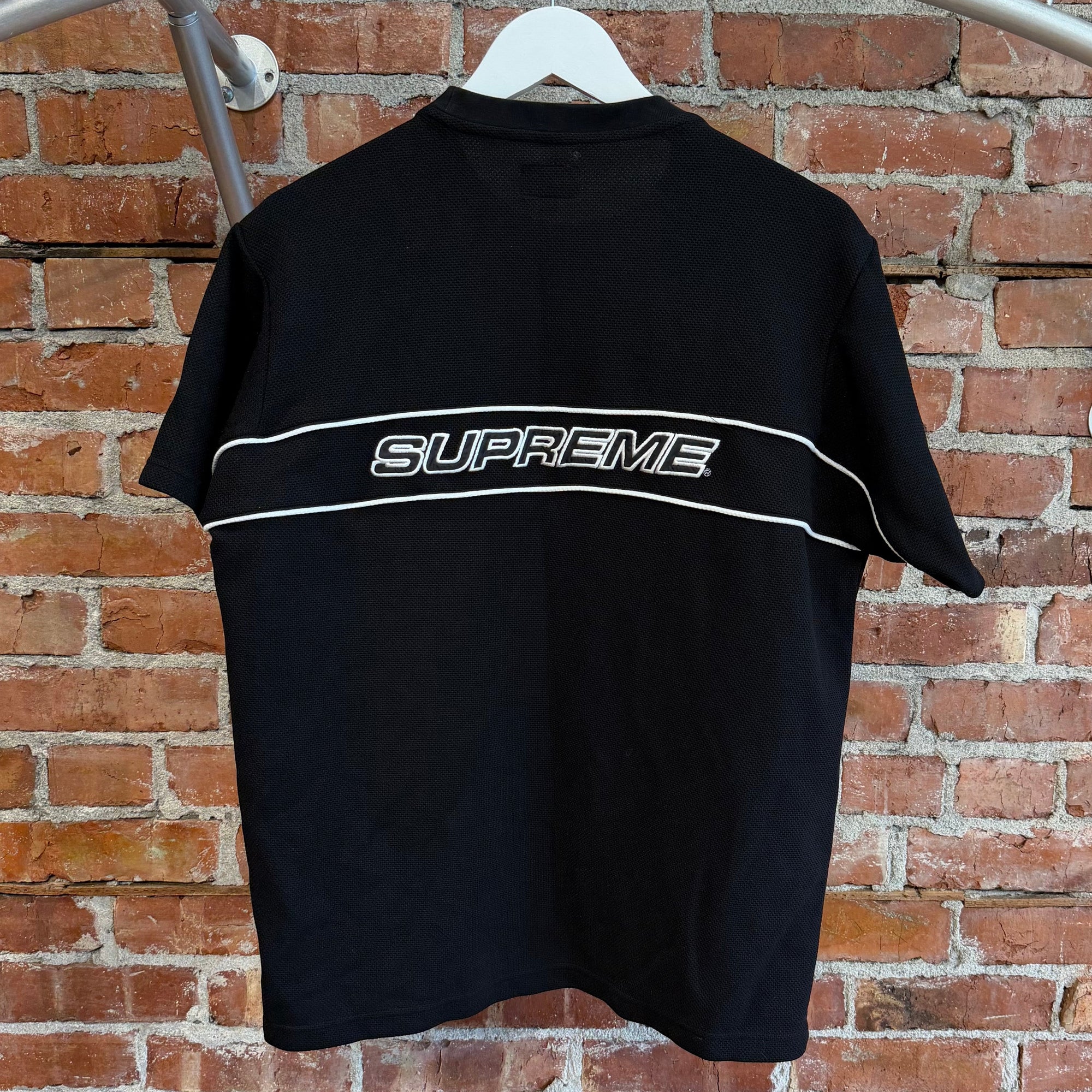 SUPREME SS19 PIPING PRACTICE JERSEY ‘BLACK’