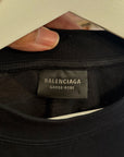 BALENCIAGA SS22 CARE LABEL TEE ‘BLACK’