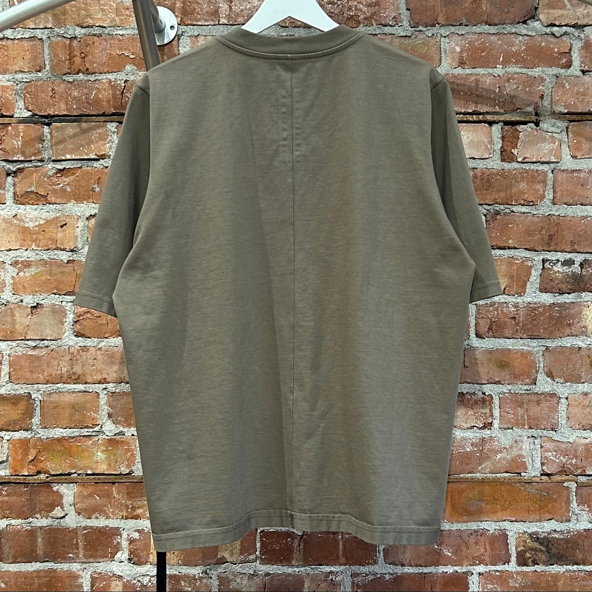 RICK OWENS SS25 HOLLYWOOD DRKSHDW WALRUS CUT TEE ‘DUST’
