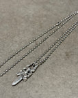 CHROME HEARTS ZIPPER DAGGER NECKLACE ‘SILVER’