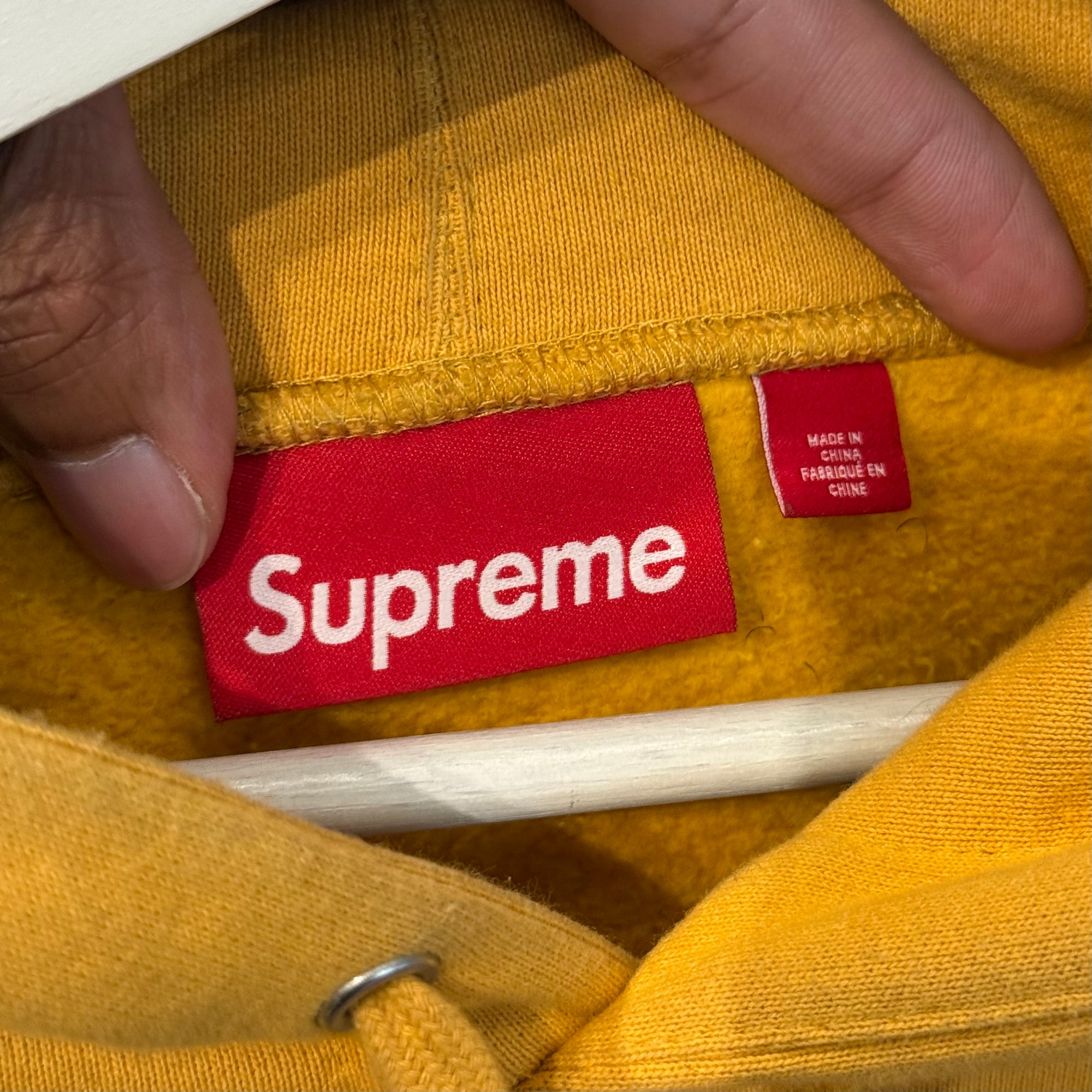 SUPREME FW25 STAR STUDDED HOODIE ‘YELLOW’