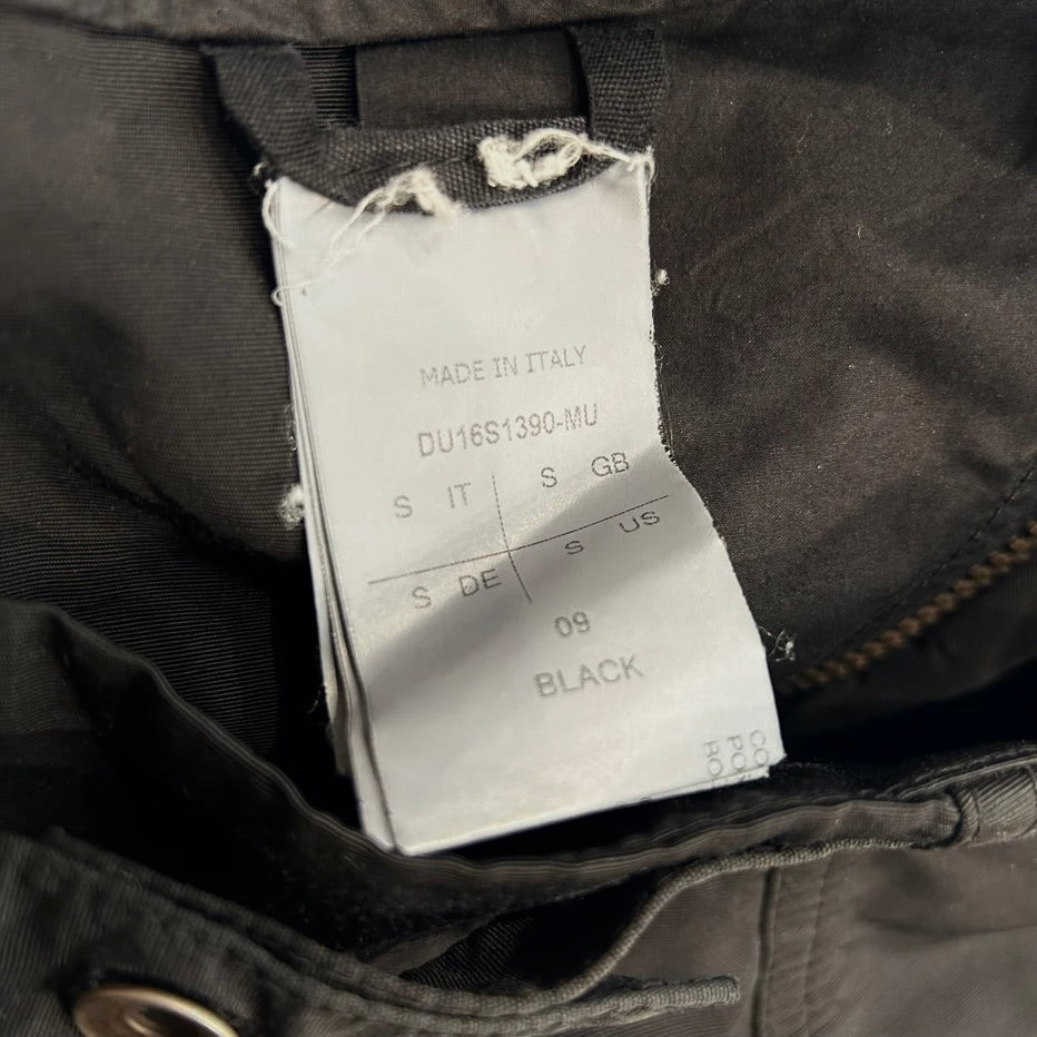 RICK OWENS DRKSDHW SS126 AIRCUT POD SHORTS ‘BLACK’