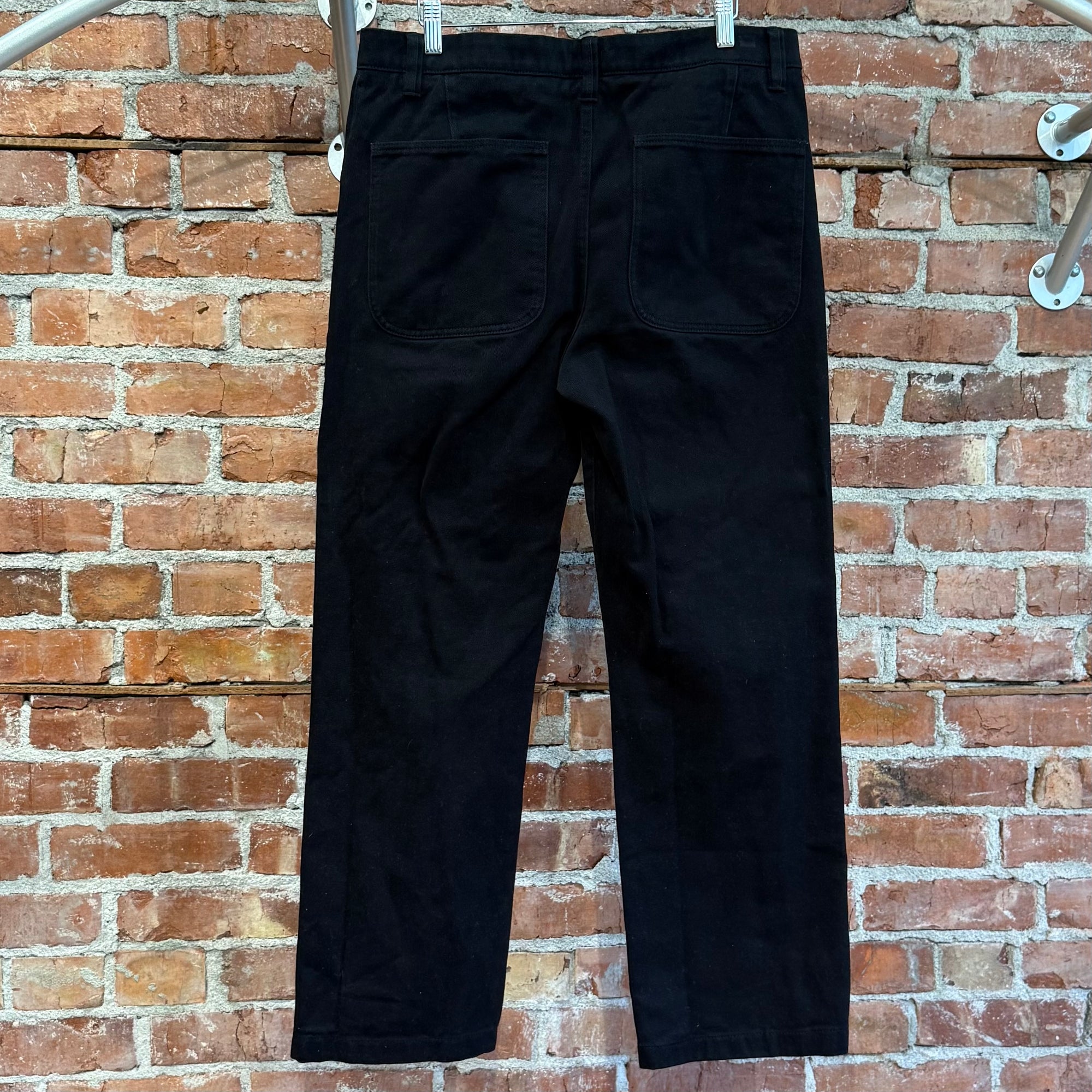 ACNE STUDIOS BAGGY TWILL WORK PANTS ‘BLACK’