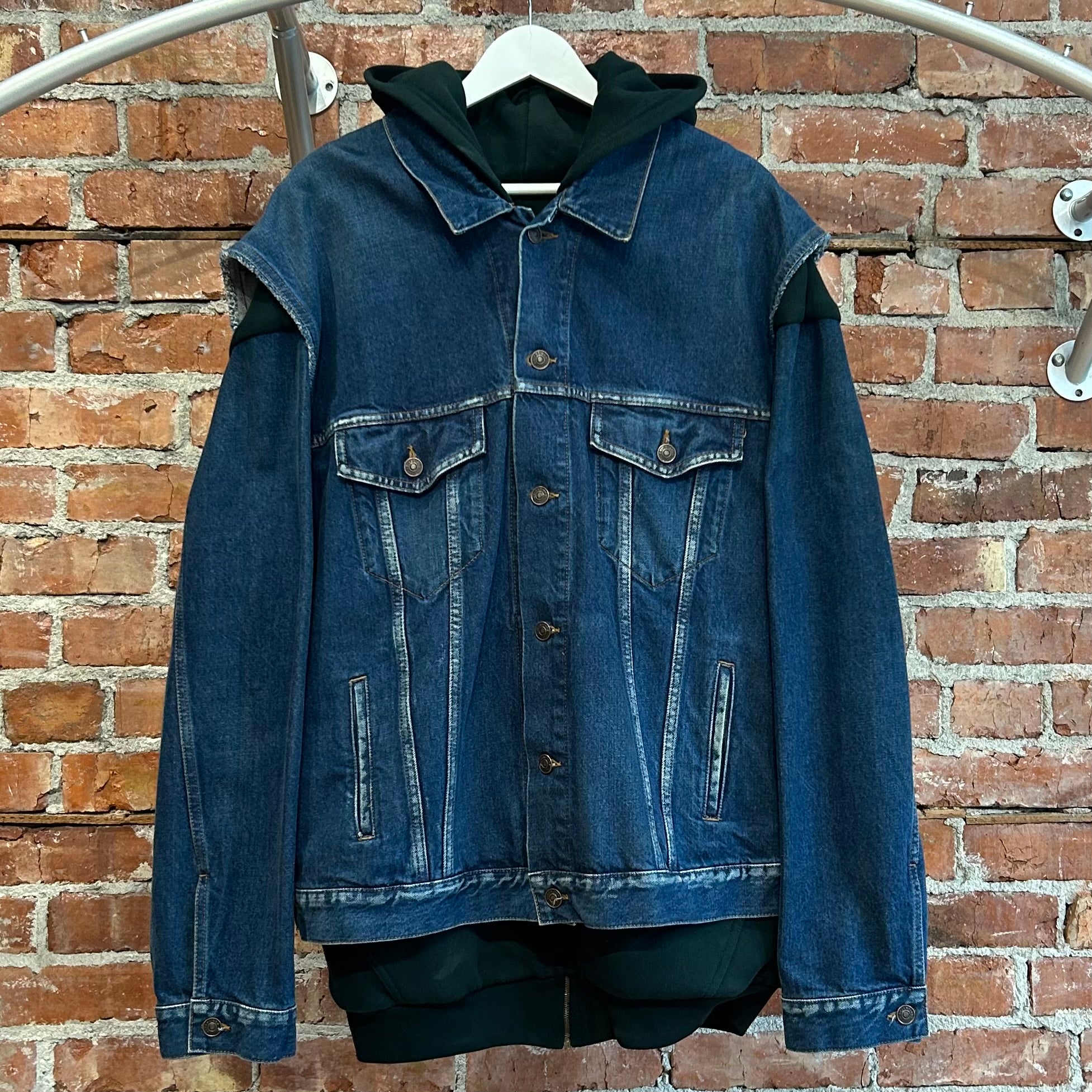 BALENCIAGA FW18 TWINSET DENIM JACKET ‘MULTI’