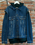 BALENCIAGA FW18 TWINSET DENIM JACKET ‘MULTI’
