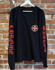 CHROME HEARTS CROSS PLUS POCKET LONGSLEEVE ‘BLACK/RED’