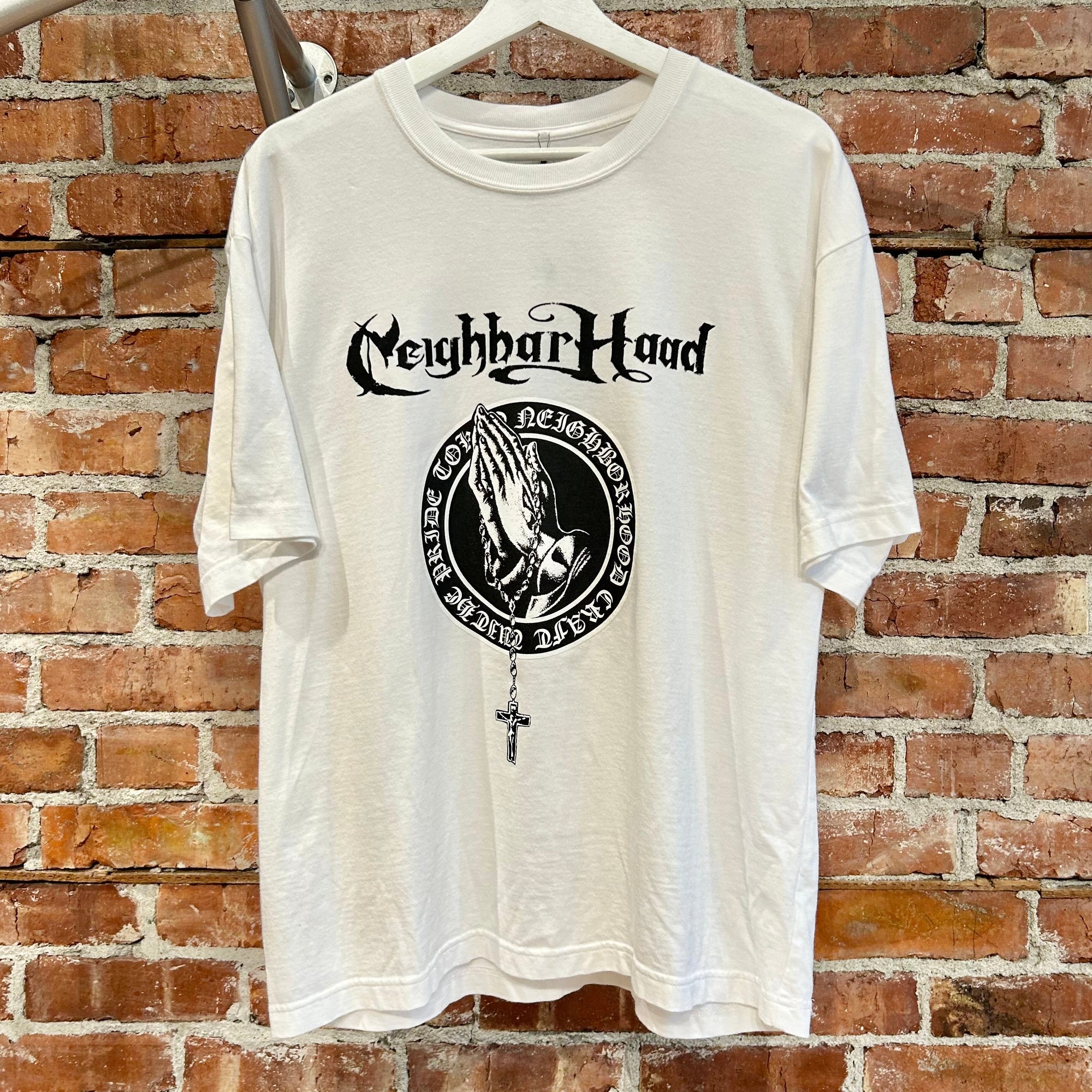 NEIGHBORHOOD PRAYER HANDS TEE ‘WHITE’