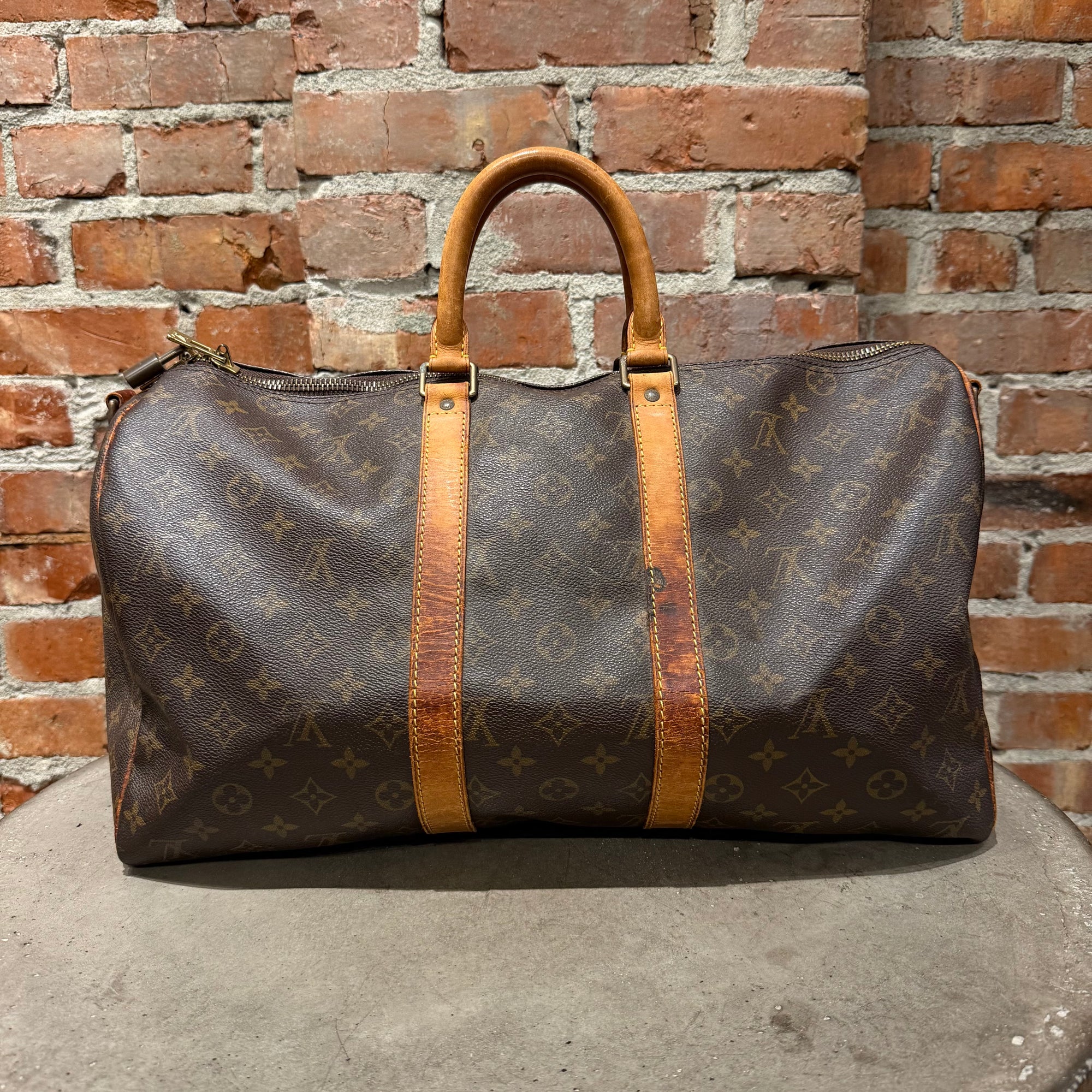 LOUIS VUITTON MONOGRAM KEEPALL 45 'BROWN'