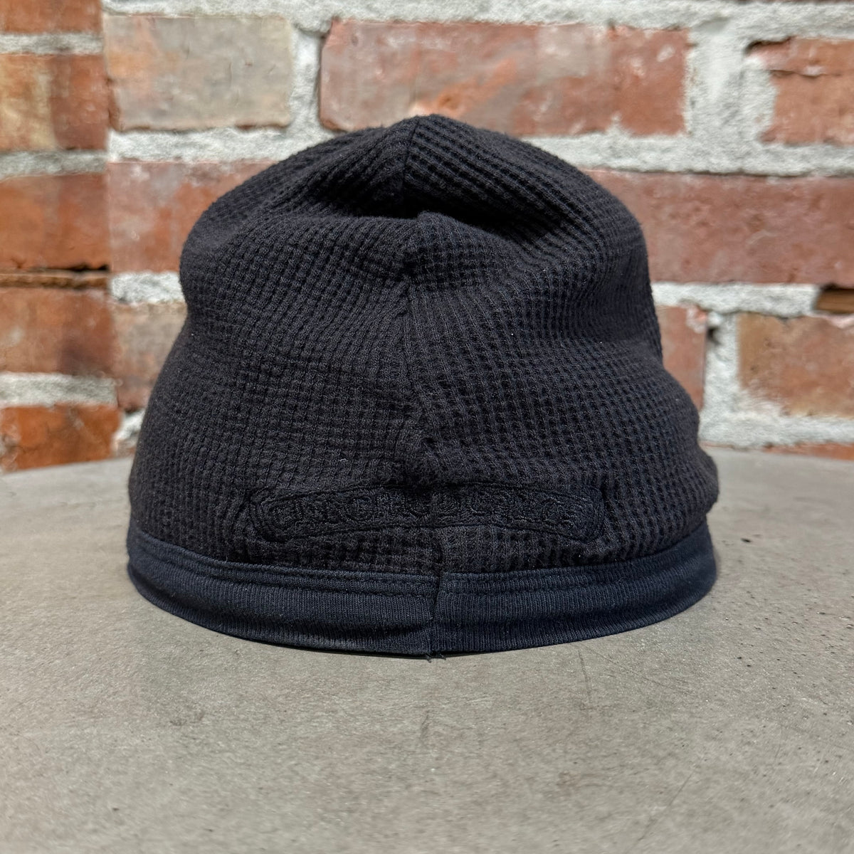 CHROME HEARTS TONAL CROSS SKULL CAP BEANIE ‘BLACK’