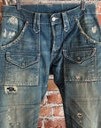 RALPH LAUREN DOUBLE RL BUSH CARGO CONCH DENIM ‘MUD WASH’