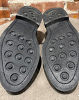 THOM BROWNE PEBBLE-GRAIN LONGWING BROGUES ‘BLACK’