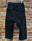 RICK OWENS DRKSDHW CROPPED SWEATPANTS ‘BLACK’
