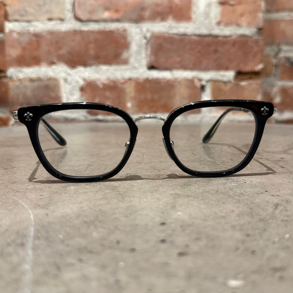 CHROME HEARTS STRAPADICTOME GLASSES ‘BLACK/SILVER’