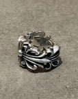 CHROME HEARTS DOUBLE FLORAL RING ‘SILVER’